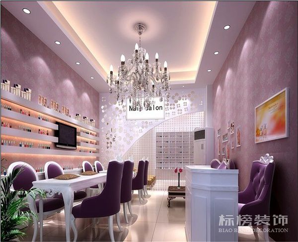 深圳美甲店墙面装饰怎么做？